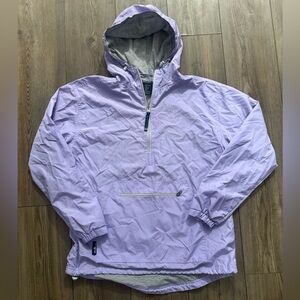 Charles River Apparel Lavender Half Zip Anorak Windbreaker Jacket Women’s Small